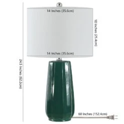 Safavieh Yani Table Lamp In Green -Home Decoration Series 60926110 5