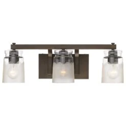 Golden Lighting Travers 3-Light Bath Vanity In Rubbed Bronze 10 Golden Lighting Travers 3-Light Bath Vanity In Rubbed Bronze -Home Decoration Series 61227567 3