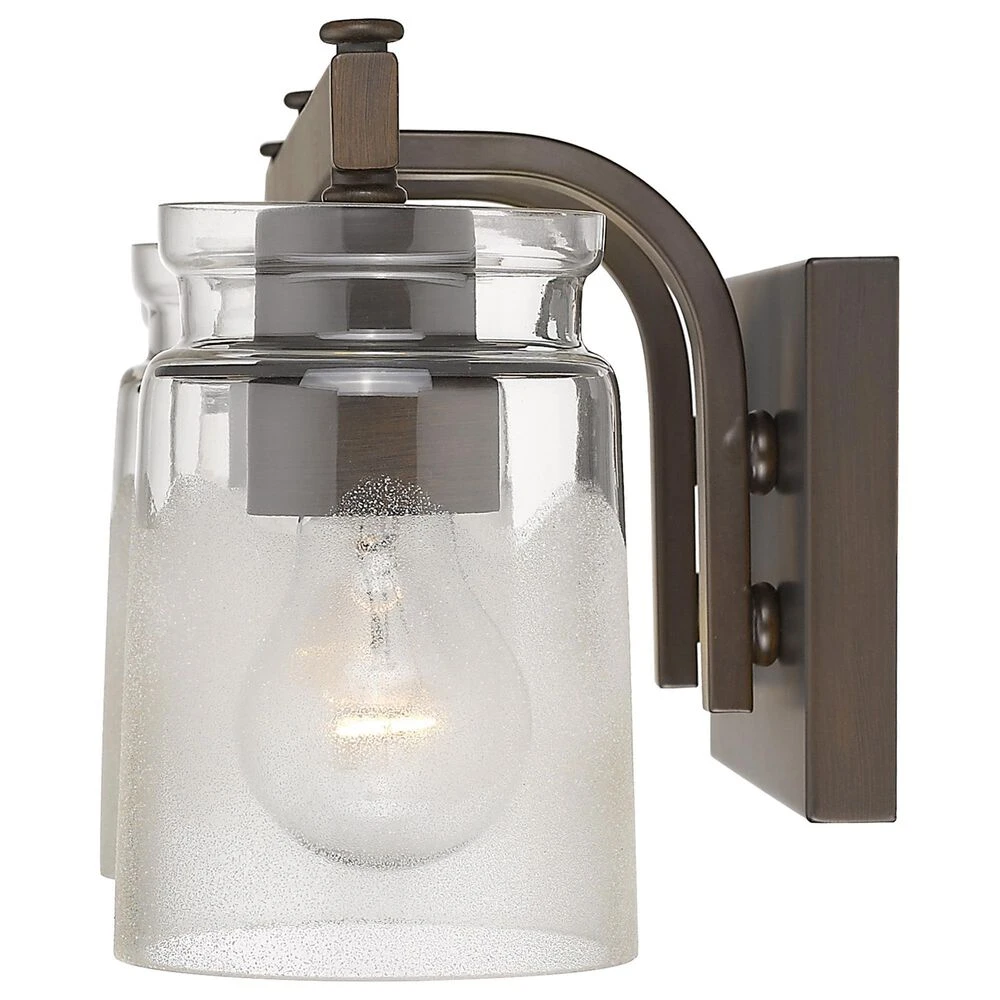 Golden Lighting Travers 3-Light Bath Vanity In Rubbed Bronze 7 Golden Lighting Travers 3-Light Bath Vanity In Rubbed Bronze - Image 5