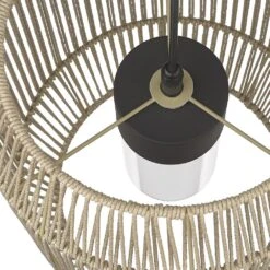 Golden Lighting Seabrooke 1-Light Outdoor Pendant In Natural Black -Home Decoration Series 61227633 4