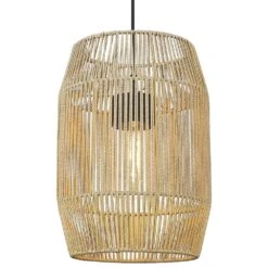 Golden Lighting Seabrooke 1-Light Outdoor Pendant In Natural Black -Home Decoration Series 61227633 6