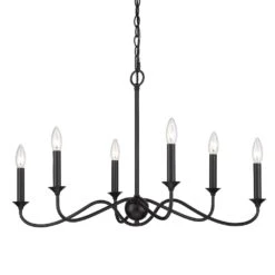 Golden Lighting Tierney Linear Pendant In Matte Black 13 Golden Lighting Tierney Linear Pendant In Matte Black -Home Decoration Series 61227690 5