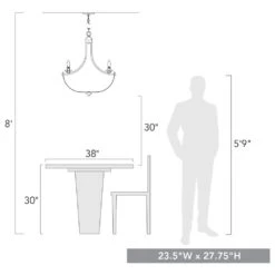 Golden Lighting Victoria 6-Light Chandelier In Heirloom Gold -Home Decoration Series 61227823 6