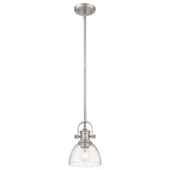 Golden Lighting Hines Mini Pendant In Pewter