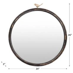 Surya Birdsong Wall Mirror In Black 13 Surya Birdsong Wall Mirror In Black -Home Decoration Series 61267829 6