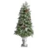 Nearly Natural, Inc. Nearly Natural Inc 4ft. English Pine Artificial Christmas Tree With Warm White LED Lights -Home Decoration Series 61327573 1