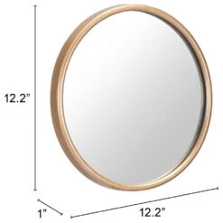 Zuo Modern Ogee Mirror In Gold -Home Decoration Series 61377370 4