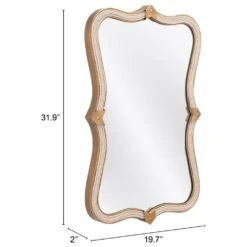 Zuo Modern Hillegass Mirror In Gold -Home Decoration Series 61377735 7