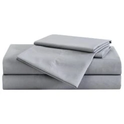 Pem America London Fog Garment Wash 3-Piece Twin Sheet Set In Grey