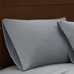 Pem America London Fog Garment Wash 3-Piece Twin Sheet Set In Grey -Home Decoration Series 61569885 4