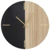 Maple And Jade 24" Wall Clock In Black And Brown -Home Decoration Series 61579942 1