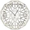 Maple And Jade 24" Metal Wall Clock In Silver -Home Decoration Series 61580478 1