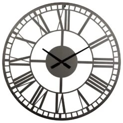 Maple And Jade 28" Wall Clock In Black