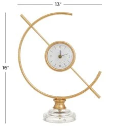Novogratz Abstract Clock In Gold And Clear -Home Decoration Series 61582599 9
