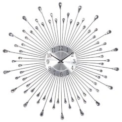 Maple And Jade 23" Wall Clock In Silver -Home Decoration Series 61583068 6