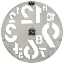 Maple And Jade 24" Contemporary Wall Clock In Silver -Home Decoration Series 61583506 5