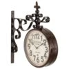 Maple And Jade 15" X 16" Wall Clock In Black