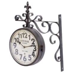 Maple And Jade 15" X 16" Wall Clock In Black -Home Decoration Series 61583969 8