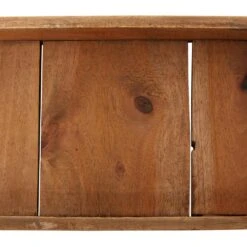 Maple And Jade Rectangular Rustic Tray In Brown (Set Of 3) 15 Maple And Jade Rectangular Rustic Tray In Brown (Set Of 3) -Home Decoration Series 61584744 5