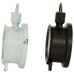 Maple And Jade Cottage Table Clock In Distressed Black And White (Set Of 2) -Home Decoration Series 61585881 6