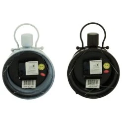 Maple And Jade Cottage Table Clock In Distressed Black And White (Set Of 2) -Home Decoration Series 61585881 7