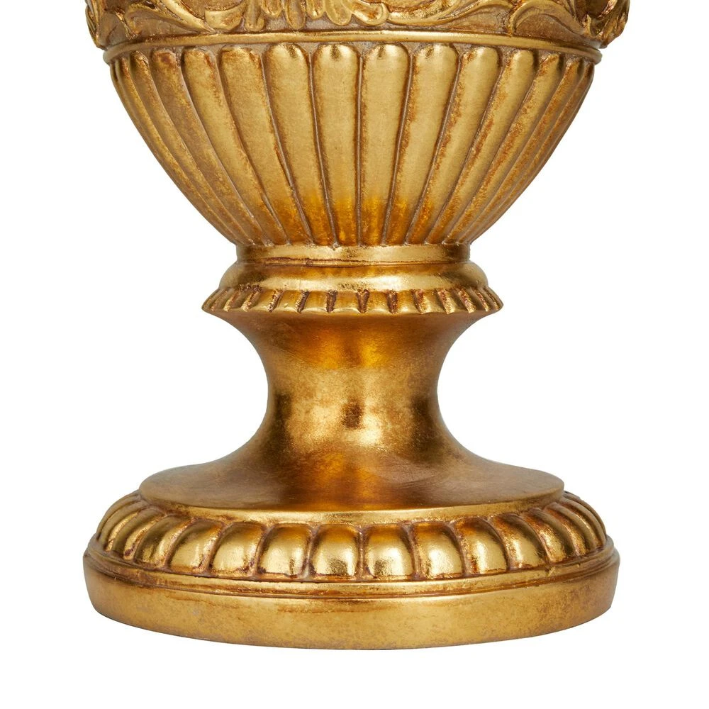 Maple And Jade 16" Traditional Vase In Antique Gold 6 Maple And Jade 16" Traditional Vase In Antique Gold - Image 4