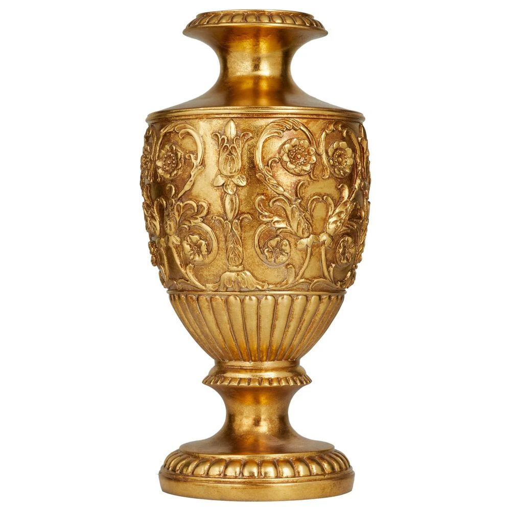 Maple And Jade 16" Traditional Vase In Antique Gold 9 Maple And Jade 16" Traditional Vase In Antique Gold - Image 7