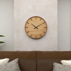 Maple And Jade 24" Wall Clock In Gold And Black -Home Decoration Series 61587267 10