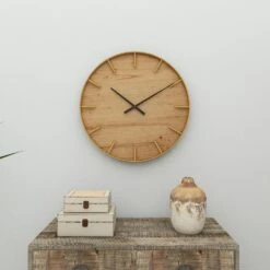 Maple And Jade 24" Wall Clock In Gold And Black -Home Decoration Series 61587267 13