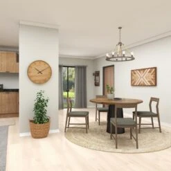 Maple And Jade 24" Wall Clock In Gold And Black -Home Decoration Series 61587267 16