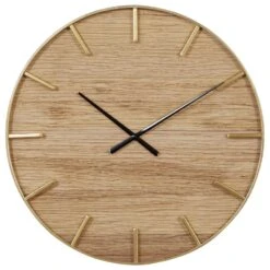 Maple And Jade 24" Wall Clock In Gold And Black -Home Decoration Series 61587267 6