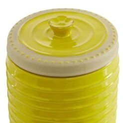 Maple And Jade Farmhouse Ceramic Decorative Jar In Yellow (Set Of 2) -Home Decoration Series 61587739 3