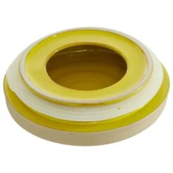 Maple And Jade Farmhouse Ceramic Decorative Jar In Yellow (Set Of 2) -Home Decoration Series 61587739 4