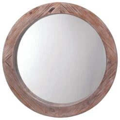 Splendor Living Reclaimed Wall Mirror In Brown And Grey