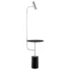 Lite Source Tatum LED Floor Lamp With End Table In Black And Silver -Home Decoration Series 61687166 1
