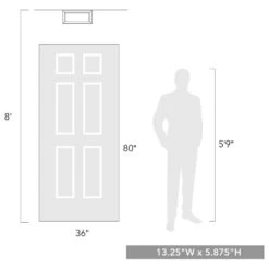 Golden Lighting Smyth 2-Light Outdoor Flush Mount With Seeded Glass Shade In Natural Black -Home Decoration Series 61698650 6