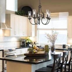 Golden Lighting Quincy 5-Light Chandelier In Cordoban Bronze -Home Decoration Series 61698809 7