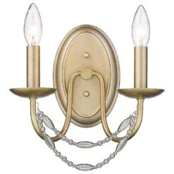 Golden Lighting Mirabella 2-Light Wall Sconce In Golden Aura -Home Decoration Series 61699021 4