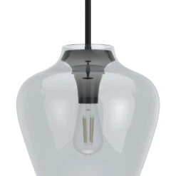 Hunter Vidria 1-Light Pendant In Matte Black -Home Decoration Series 61723094 3