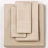 Allied Home 4-Piece Queen Sheet Set In Beige -Home Decoration Series 61760039 1