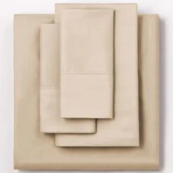 Allied Home 4-Piece Queen Sheet Set In Beige