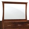 Simply Amish Garrett Dresser Mirror In Mocha Nut Cherry -Home Decoration Series 61850616 1