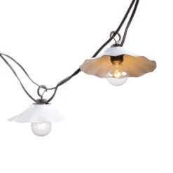 The Gerson Company 12' Patio Light In White (Set Of 10)