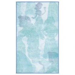 Safavieh Disney Princess Assurance 2'3" X 3'9" Light Blue And Turquoise Kids Rug