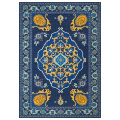 Safavieh Disney Aladdin Magic Carpet 5' X 7' Purple And Gold Kids Rug