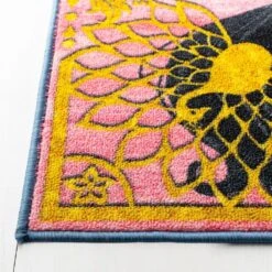 Safavieh Disney Aladdin Free To Dream 5' X 7' Turquoise And Pink Kids Rug -Home Decoration Series 6205787 4