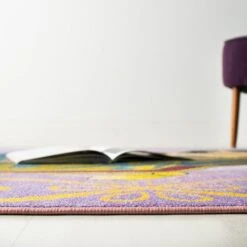 Safavieh Disney Aladdin 5' X 7' Purple And Gold Kids Rug -Home Decoration Series 6205795 3