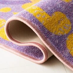 Safavieh Disney Aladdin 5' X 7' Purple And Gold Kids Rug -Home Decoration Series 6205795 6