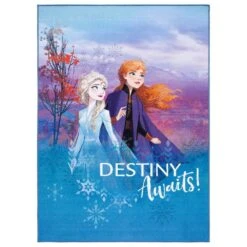 Safavieh Disney Frozen 2 Destiny 5' X 7' Blue And Violet Kids Rug
