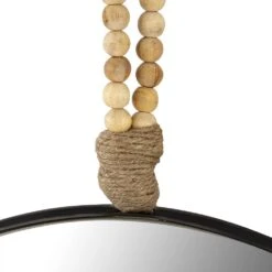 Tov Furniture Riley 25" Mirror In Natural And Black 10 Tov Furniture Riley 25" Mirror In Natural And Black -Home Decoration Series 62220512 2